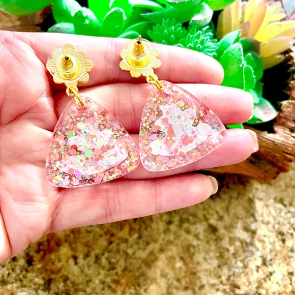 Frog Acrylic Earrings - Picture 4 of 4